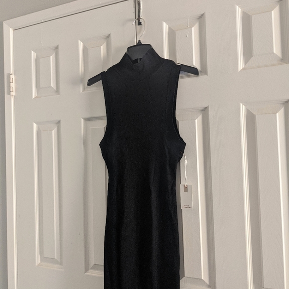 GOOD AMERICAN Turtleneck Side Slit Midi Dress - Picture 5 of 9